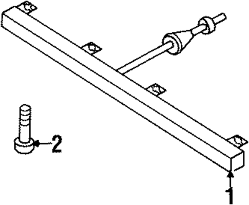 High Mounted Stop Lamp for 2001 Isuzu VehiCROSS #0