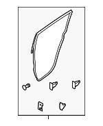82830ED500 - : Door Weather-Strip for Nissan Image