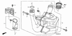 17212PE2000 - Electrical/Exhaust/Heater/Fuel: RUBBER A, AIR CLEANER HOUSING MOUNTING for Honda Image