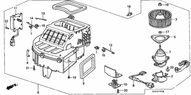 Heater Blower for 1986 Honda Accord #0