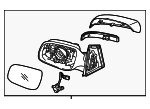 87620A9320 - Body: Mirror Assembly for Kia: Sedona Image