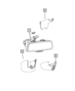 68104884AE - Glass: Inside Rear View Mirror for Mopar Image