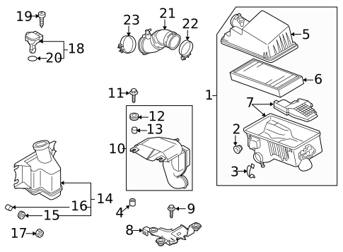 Air Intake for 2011 Mazda CX-7 #0