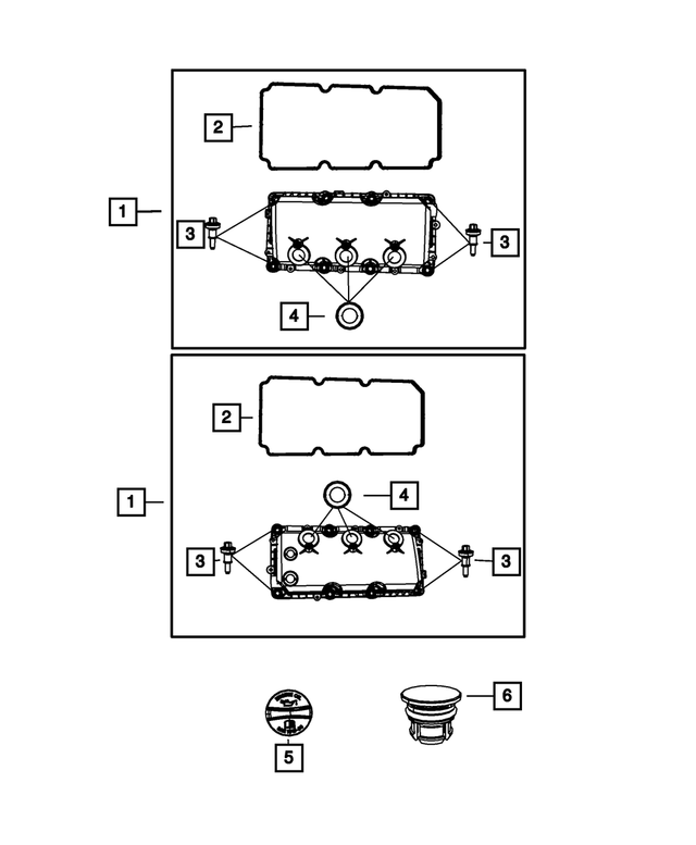 4892282AA - 3.5L Gas; Engine: Cap for Mopar Image