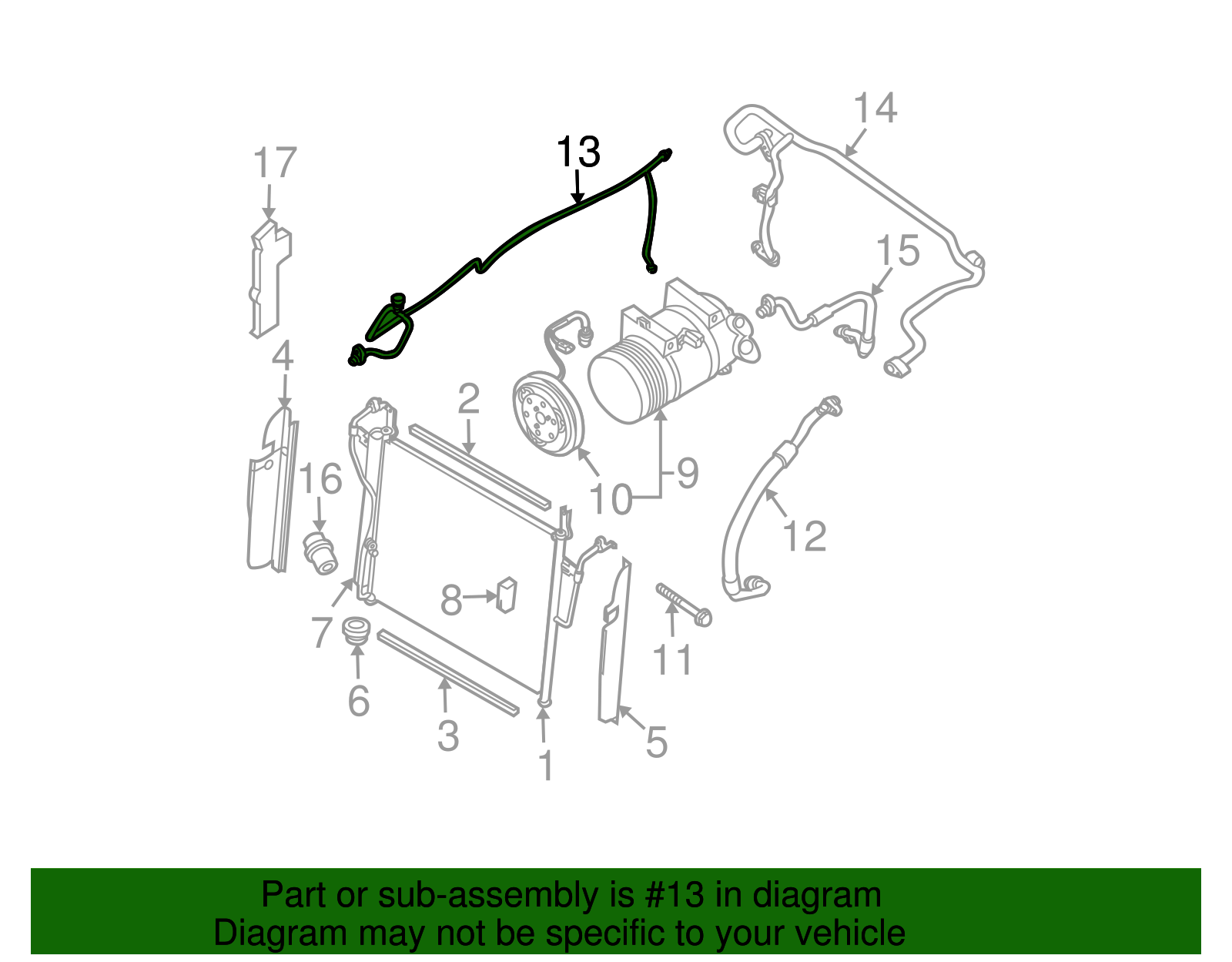 Pressure Line - Nissan (92440-ZW05A)