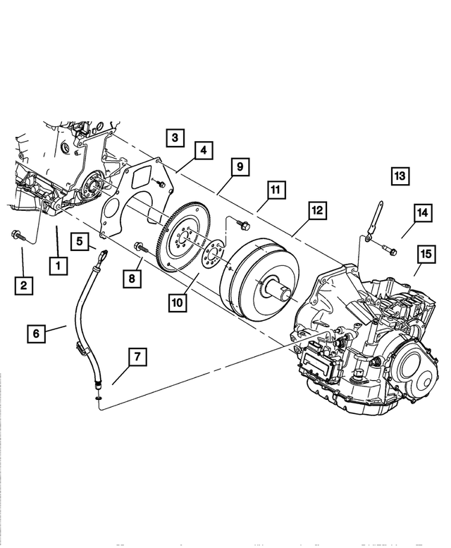 6501742 - Automatic Transaxle 4 Speed: Hex Head Screw for Mopar Image
