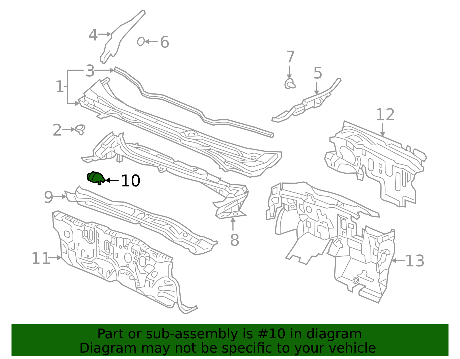 74246-TEC-P00 - Dome Dashboard (Upper) - 2017-2020 Honda Civic | Honda  Factory Parts