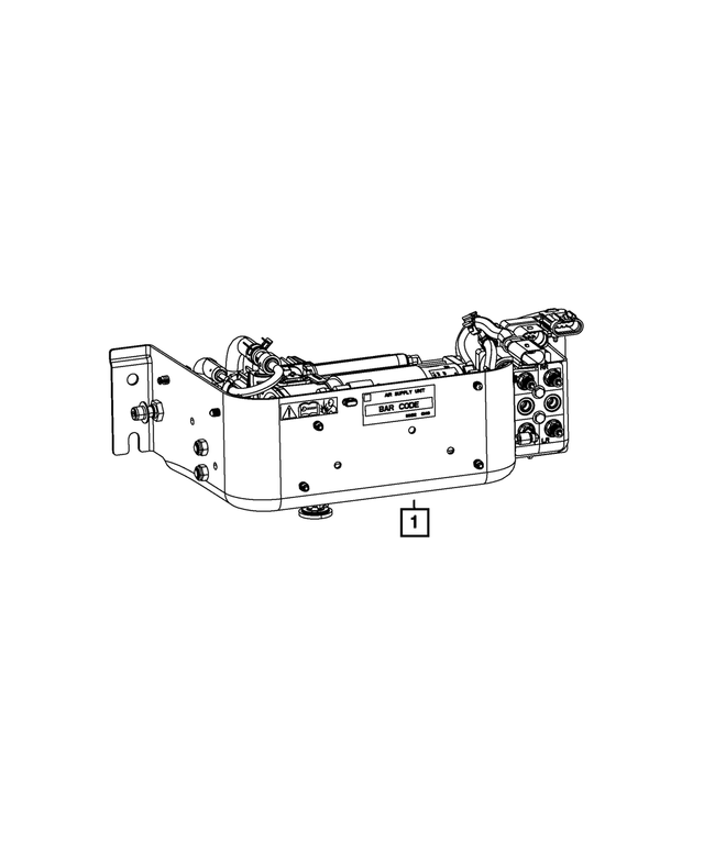 68540592AB - Rear Suspension: Air Suspension Compressor Assembly for Mopar Image