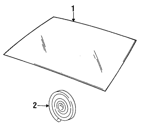 Glass - Windshield for 1985 Volvo 760 #0