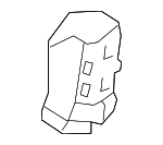 970502W100RYN - Body: Vent Grille for Hyundai Image