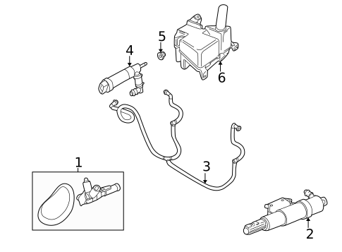 Washer Components for 2007 Jaguar S-Type #0