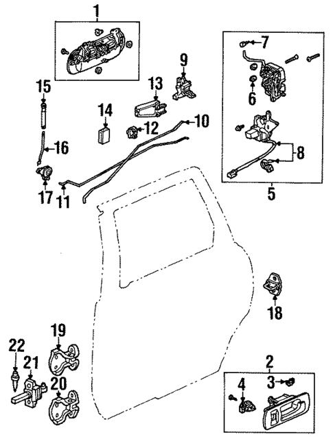 Rear Door for 1998 Isuzu Oasis #0