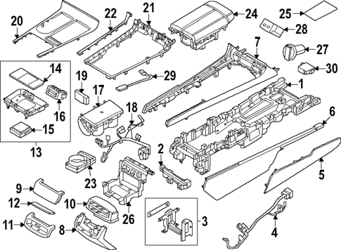 Center Console for 2025 Genesis G80 #0