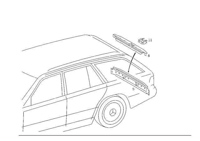 1246400571 - Rear End: Rear-End Center Section for Mercedes-Benz Image image