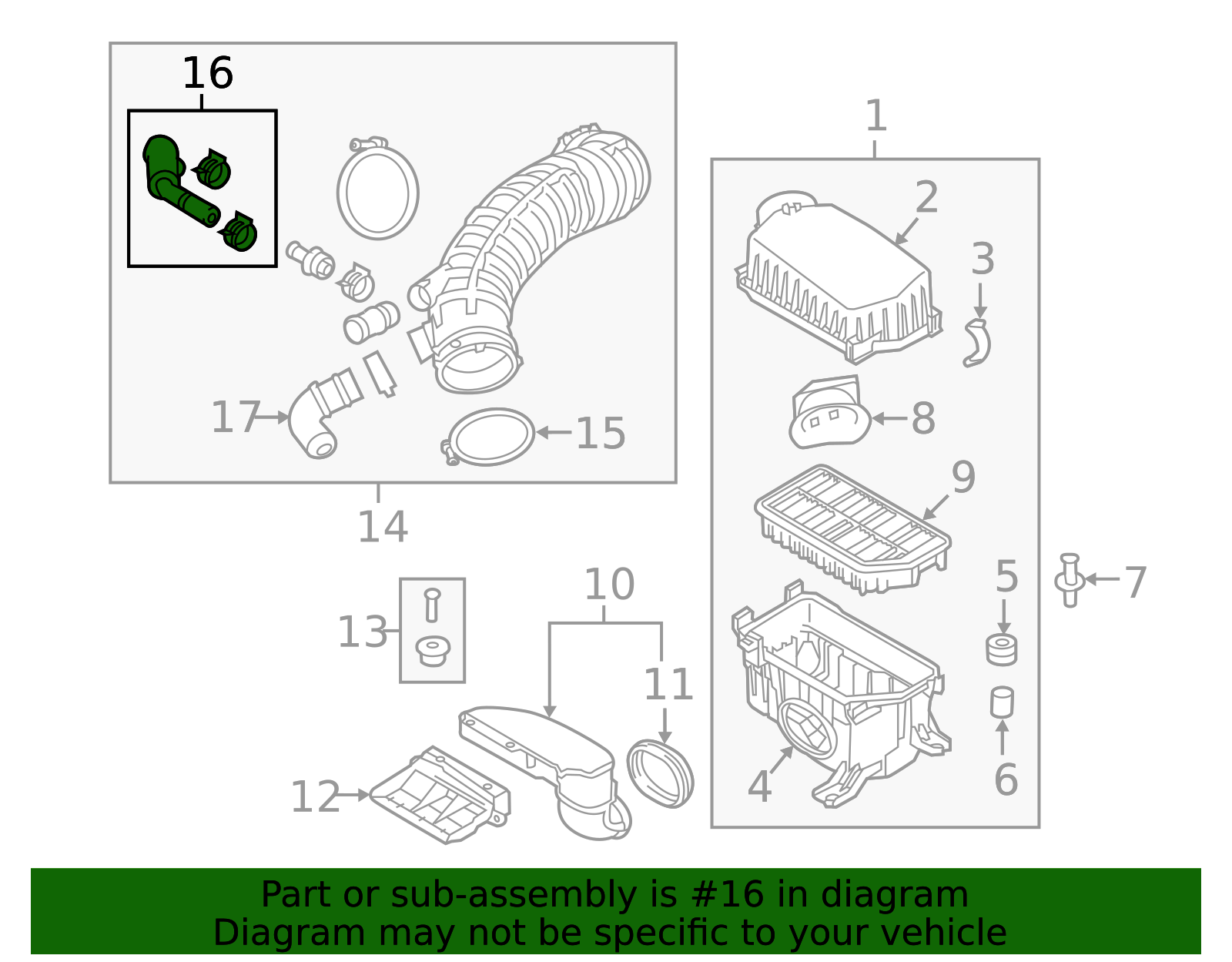 2014-2016 Kia Breather Tube 26710-2B700 | OEM Parts Online