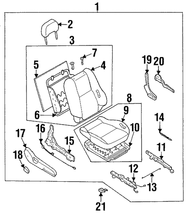 8640070F10 - : Headrest for Nissan Image