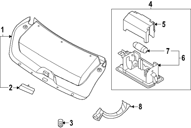 81010L1500NNB - : Hinge Cover for Hyundai Image