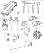 68493348AA - : Blank Key for Ram: ProMaster 1500, ProMaster 2500, ProMaster 3500, ProMaster EV Image