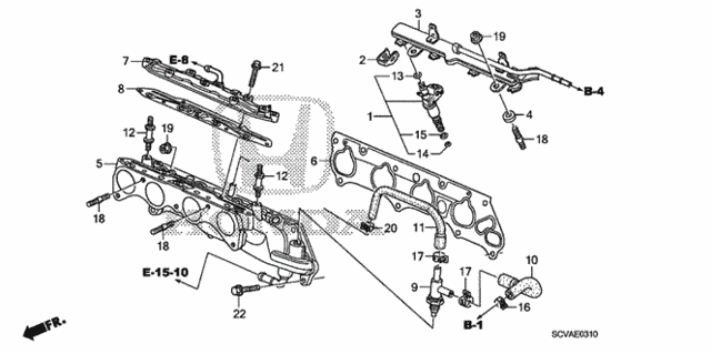 Fuel Injector for 2008 Honda Element #0