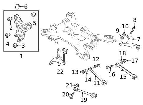 Rear Suspension for 2022 INFINITI Q50 #5