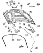 68279699AA - Body Sheet Metal Except Doors: Anti-squeak Tape for Mopar Image