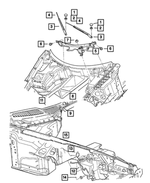 6503992 - Wiper/Lock Cylinder and Keys: Hex Head Screw And Washer for Mopar Image