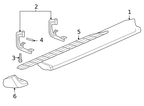 Running Board for 2006 Chevrolet Suburban 2500 #1