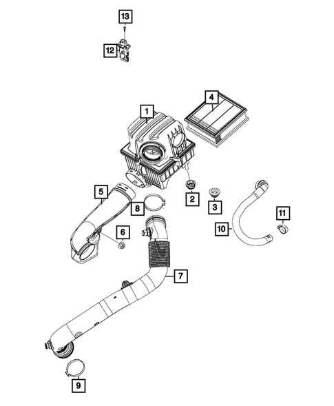 Air Cleaner for 2018 Fiat 500X #2
