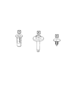 6509551AA - Electrical: Nut/rivet for Mopar Image