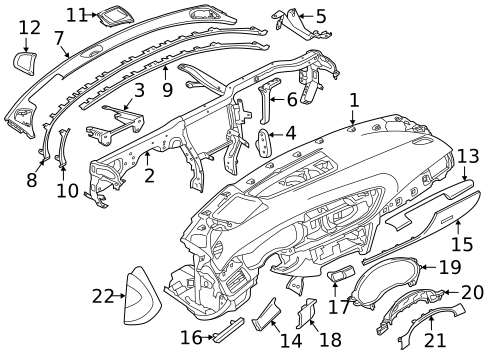 Instrument Panel Components for 2017 Audi A6 Quattro #0