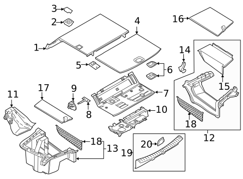 Interior Trim - Rear Body for 2023 BMW 530e xDrive #1