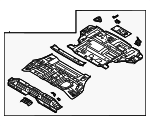 65500CL400 - Body: Floor Pan Assembly for Hyundai: Santa Fe Image