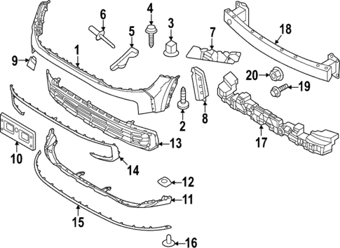 Bumper & Components - Front for 2025 Kia Sportage #0
