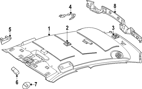 Interior Trim - Roof for 2025 Mercedes-Benz GLC63 AMG S E Performance #1