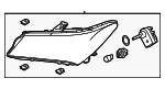 33150TZ5A01 - : HEADLAMP ASSEMBLY - LH for Acura: MDX Image