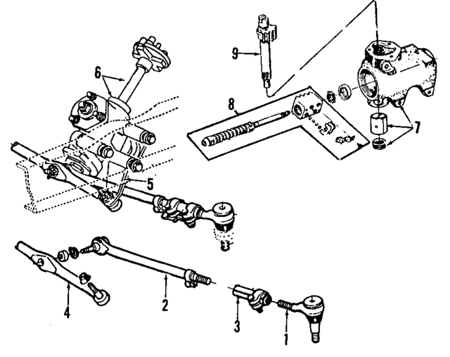 EOAZ3575A - Steering: Pitman Shaft for Ford: Bronco, Bronco II, Country Squire, E-150 Econoline, E-150 Econoline Club Wagon, E-250 Econoline, E-250 Econoline Club Wagon, E-350 Econoline, E-350 Econoline Club Wagon, Explorer, F-150, F-250, F-350, F-Super Duty, LTD, LTD Crown Victoria, Ranger | Lincoln: Continental, Town Car | Mercury: Colony Park, Grand Marquis Image