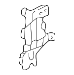 77173S0KA10ZZ - Body: AM/FM CD Cassette Bracket for Acura Image