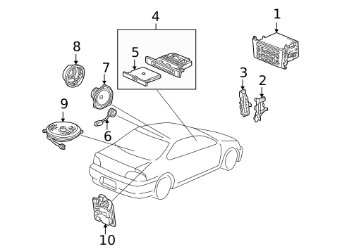 Sound System for 2003 Acura CL #0