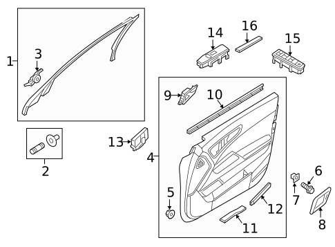 Front Door for 2015 Kia K900 #1