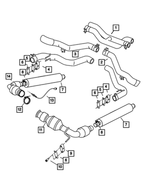 68269195AA - : Catalytic Converter, Left for Dodge: Viper Image