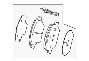 84782067 - Brakes: Front Disc Brake Pad Kit for Cadillac: XT4 Image