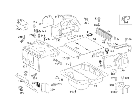 Luggage Compartment Covering for 2012 Mercedes-Benz S400 #0