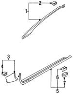 MR708064 - Body: Door Sill Plate for Chrysler: Sebring | Dodge: Avenger Image