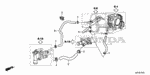19506RTW000 - Engine: HOSE, THROTTLE BODY IN. for Honda Image