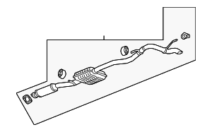 2018-2019 GM Muffler & Pipe Assembly 84276457 GM | GMPartsDirect.com