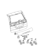 1UT61GW7AA - Electrical: Liftgate Handle for Mopar Image