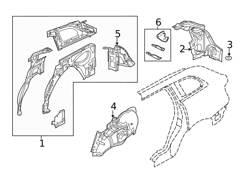 Inner Structure for 2015 Lincoln MKT #0