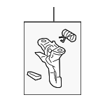 5355048031 - : Safety Catch for Lexus: RX350, RX450h Image