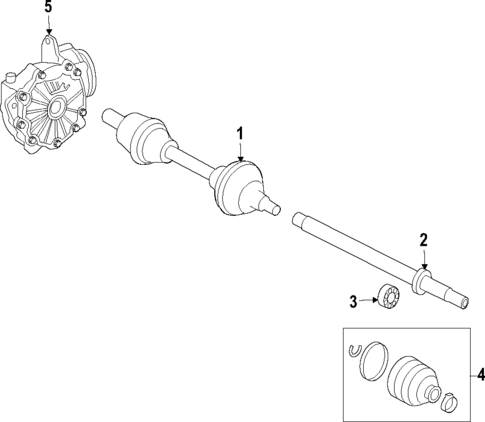 Propeller Shaft for 2013 Mercedes-Benz E 350 #0