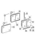 5133534AA - : Side Panel Vent Weatherstrip, Left for Mopar Image